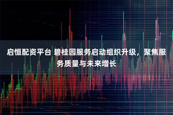 启恒配资平台 碧桂园服务启动组织升级，聚焦服务质量与未来增长